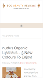Mobile Screenshot of ecobeautyreviews.com